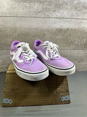 Vans Ward Canvas Lavender Purple Low Top Sneakers Women's Size 6.5